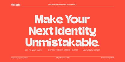 Gatega Font Poster 15