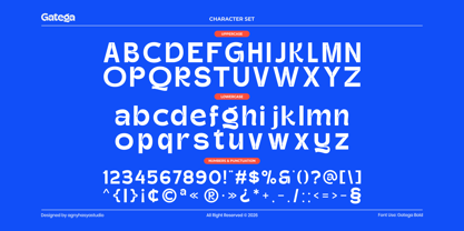 Gatega Font Poster 12