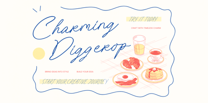 Charming Diggerop Font Poster 1