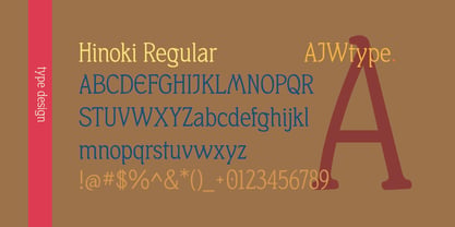 Hinoki Font Poster 1