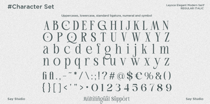Layoce Font Poster 11