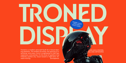 Troned Font Poster 1