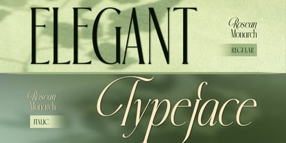 Rosean Monarch Font Poster 4