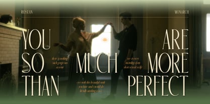 Rosean Monarch Font Poster 3
