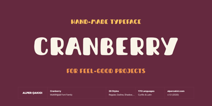 Cranberry Font Poster 14