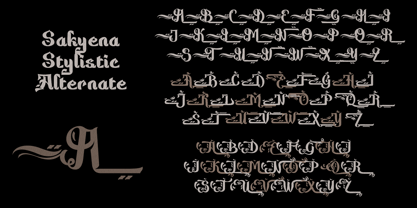 Sakyena Font Poster 4