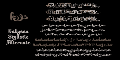 Sakyena Font Poster 6