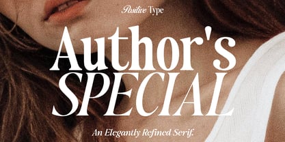 Authors Special Font Poster 1