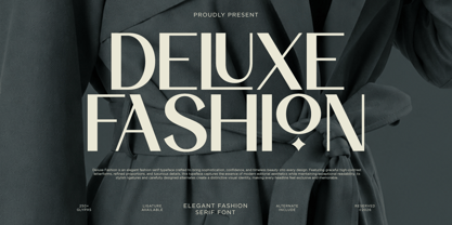 Deluxe Fashion Font Poster 1