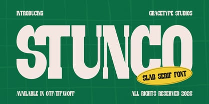 Stunco Font Poster 1