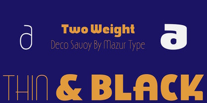 Deco Savoy Font Poster 3