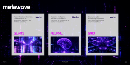 Mecha Font Poster 6