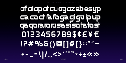 Mecha Font Poster 10