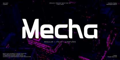 Mecha Font Poster 1