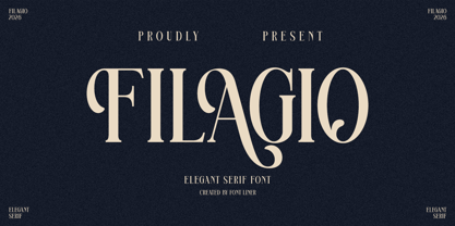 Filagio Font Poster 1