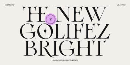 Golifez Bright Serif Font Poster 1