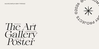 Golifez Bright Serif Font Poster 13