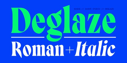 Deglaze Font Poster 1