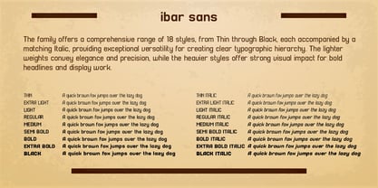 Ibar Sans Variable Font Poster 5