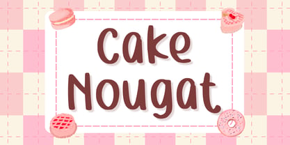 Cake Nougats Font Poster 1
