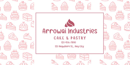 Cake Nougats Font Poster 5