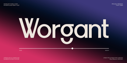 Worgant Font Poster 1