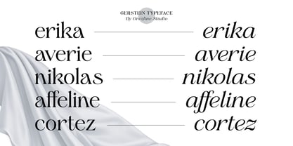 Gerstein Font Poster 12