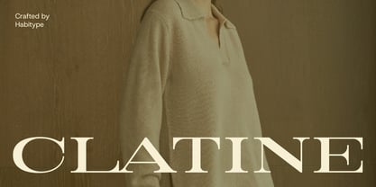 Clatine Font Poster 1