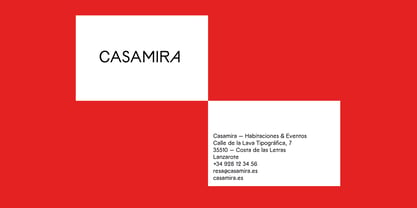 Casamira Font Poster 4