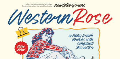 Western Rose Font Poster 1