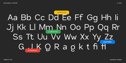 Orbigon Font Poster 9