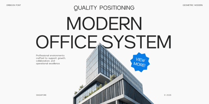 Orbigon Font Poster 7