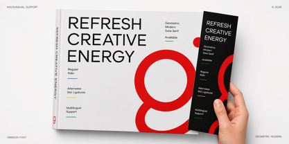 Orbigon Font Poster 3