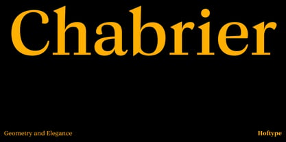 Chabrier Font Poster 1