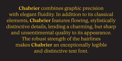 Chabrier Font Poster 3