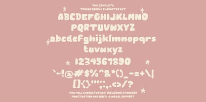 Trabas Bubble Font Poster 5