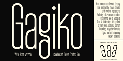 Gagiko Font Poster 1