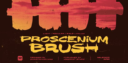 Proscenium Brush Font Poster 1