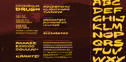 Proscenium Brush Font Poster 3