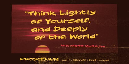 Proscenium Brush Font Poster 2