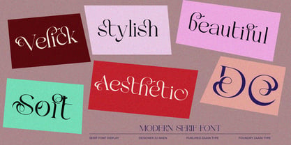 Velick Font Poster 7