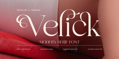 Velick Font Poster 1