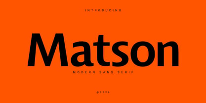 Matson Font Poster 1