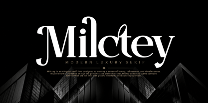 Milctey Font Poster 1