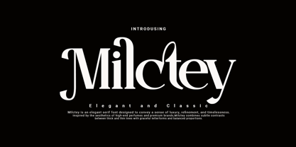 Milctey Font Poster 2
