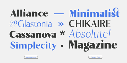 Kenisya Font Poster 9