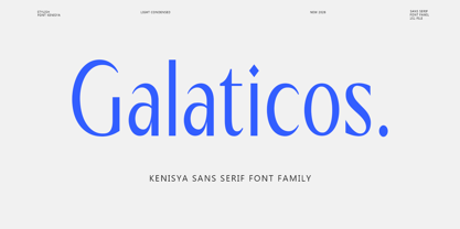 Kenisya Font Poster 4