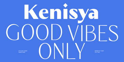 Kenisya Font Poster 5