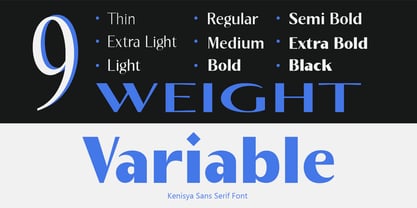 Kenisya Font Poster 12
