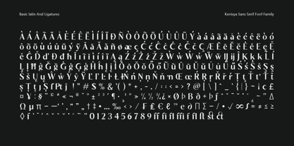 Kenisya Font Poster 15